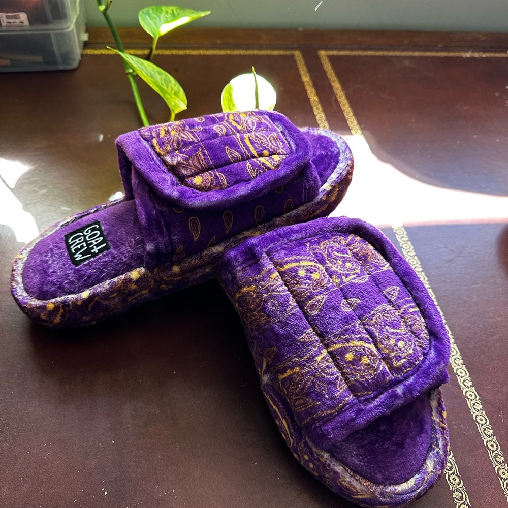 Goat Crew slippers, super soft, fun slippers for around the house.